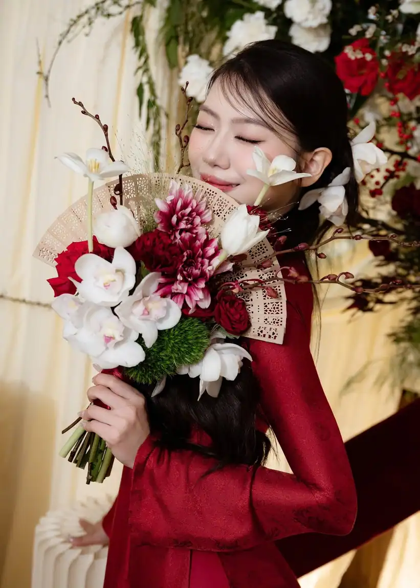 Lễ đính hôn tông burgundy — Bích Ngân & Anh Huy | Luvia Concept & Decor TP.HCM