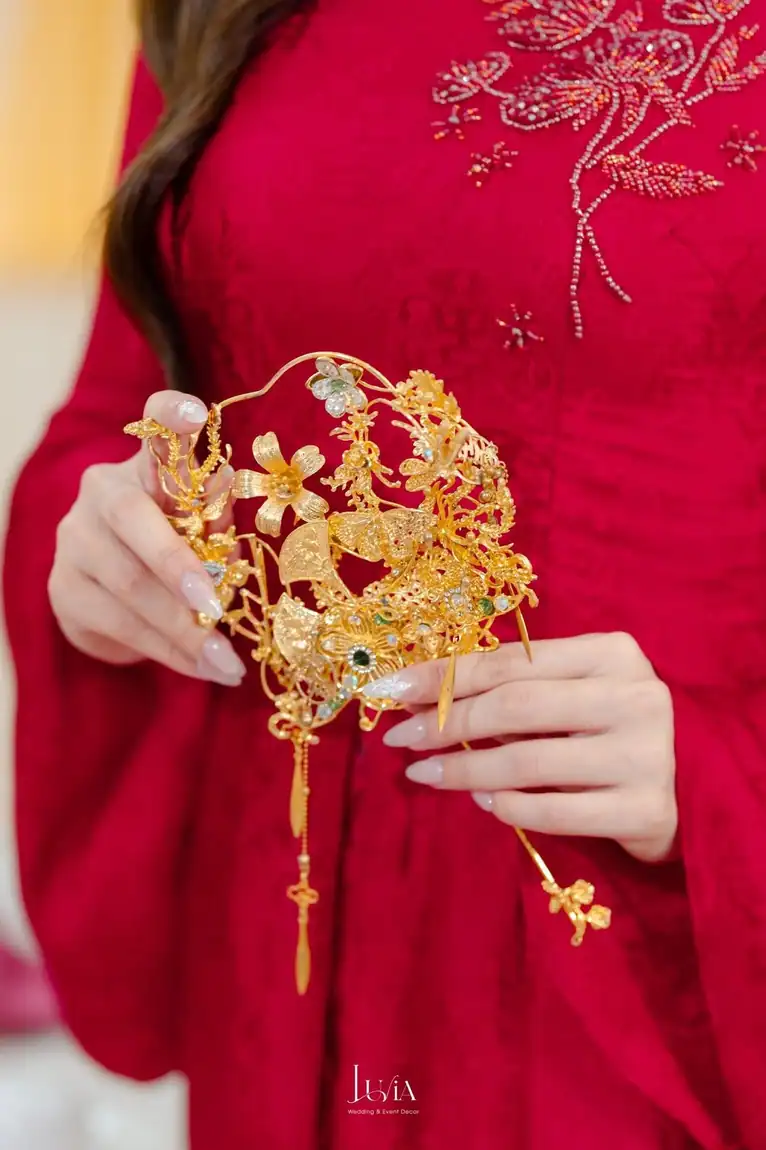 Lễ đính hôn tông burgundy — Bích Ngân & Anh Huy | Luvia Concept & Decor TP.HCM