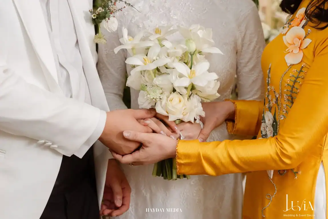 Lễ vu quy tông sage green — Bích Ngân & Anh Huy | Luvia Concept & Decor TP.HCM
