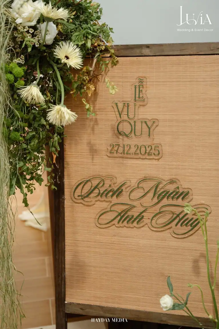 Lễ Vu Quy Sage Green — Bích Ngân & Anh Huy, lễ vu quy | Luvia Concept & Decor TP.HCM