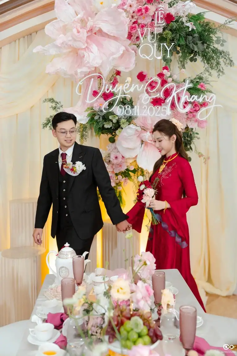 Lễ vu quy tông hồng pastel — Duyên & Khang | Luvia Concept & Decor TP.HCM