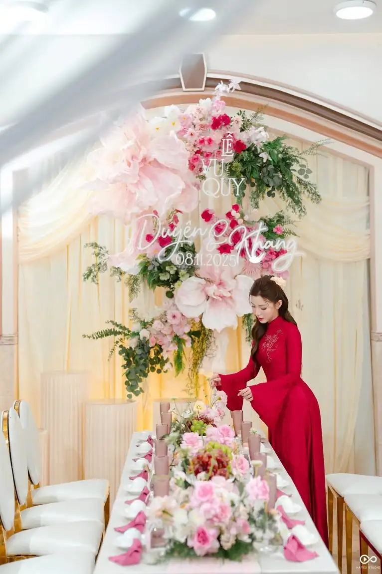 Lễ vu quy tông hồng pastel — Duyên & Khang | Luvia Concept & Decor TP.HCM