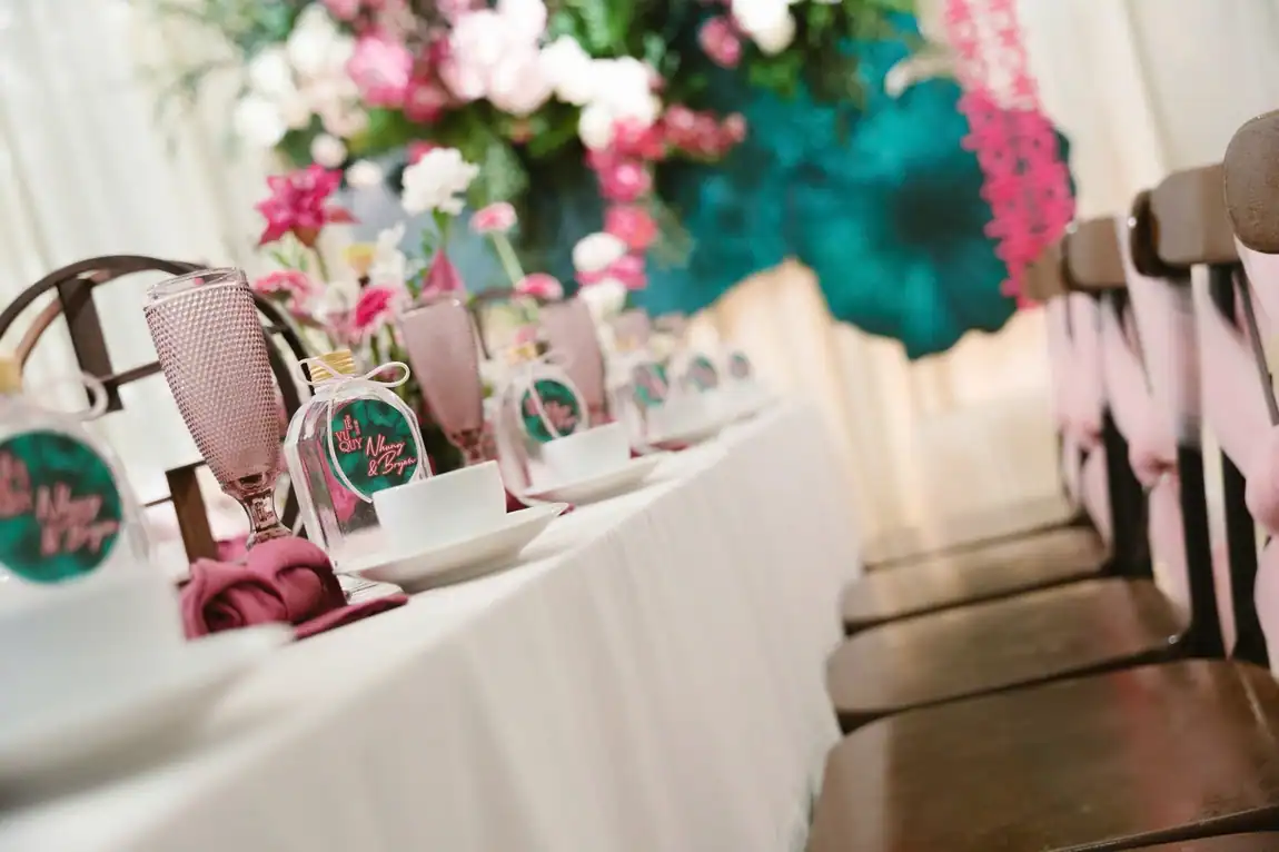 Lễ vu quy tropical hồng xanh — Nhung & Bryan | Luvia Concept & Decor TP.HCM
