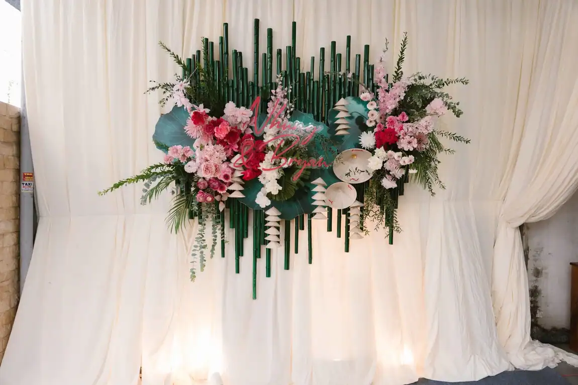 Lễ vu quy tropical hồng xanh — Nhung & Bryan | Luvia Concept & Decor TP.HCM